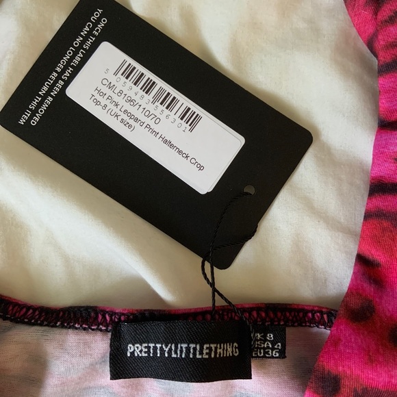 NWT PRETTYLITTLETHING Halter Crop Top - Picture 4 of 4
